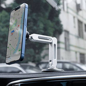 Холдер автомобільний XO C148 Metal Twin Bar 360° Rotating Magnetic, фото 2