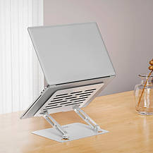 Підставка для ноутбука XO C152 Large Metal Laptop Holde Срібло, фото 4