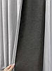 Комплект штор (2шт. 1,5х2,7м.) блекаут двосторонній, колекція "Eclipse". Колір світло-сірий. Код 1791ш 33-0768, фото 7
