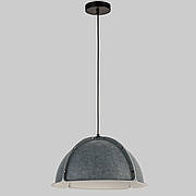 Дизайнерський підвіс-люстра 40см із фетра в сірому кольорі (805-1889-1)