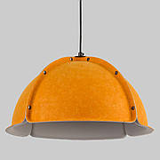 Дизайнерський підвіс-люстра 40см із фетра в жовтому кольорі (805-1889-1)