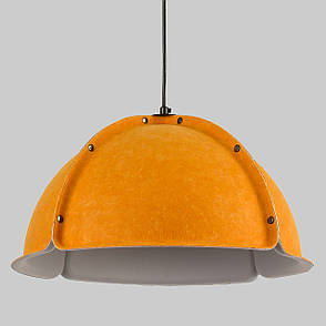 Дизайнерський підвіс-люстра 40см із фетра в жовтому кольорі (805-1889-1), фото 1