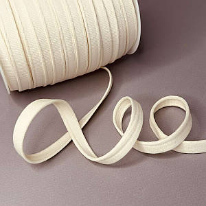 Жорстка тунельна стрічка Ø 1см, світлий беж