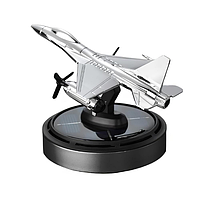 Ароматизатор для салону автомобіля Винищувач B2 f16 на сонячних батареях (Сріблястий)