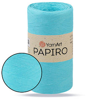 YarnArt Papiro, Бірюза No1304, пряжа рафія 100 г/130 м