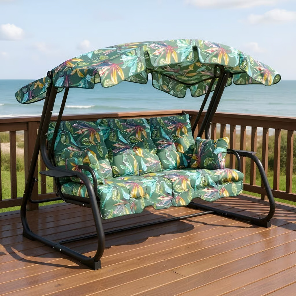 4-місна садова гойдалка Ravenna Black Edition