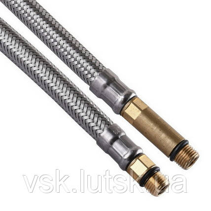 Шланг д/змішув. H3/8-M10-L17+L37 0,5м.нерж.ПАРА на блістері TAQ GRIF ( TUCAI made in Spain ) 20169, фото 1