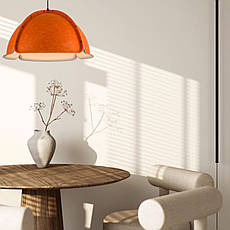 Дизайнерський підвіс-люстра 60см із фетра в помаранчевому кольорі (805-1889-1), фото 3