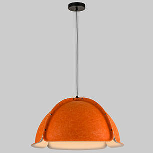 Дизайнерський підвіс-люстра 60см із фетра в помаранчевому кольорі (805-1889-1), фото 2