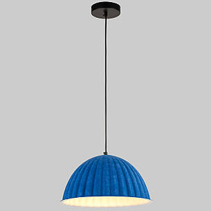 Дизайнерський підвіс-люстра 35см із фетра в синьому кольорі (805-1890-1), фото 2