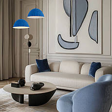 Дизайнерський підвіс-люстра 35см із фетра в синьому кольорі (805-1890-1), фото 4