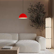 Дизайнерський підвіс-люстра 35см із фетра в червоний кольорі (805-1890-1), фото 3