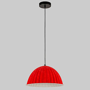 Дизайнерський підвіс-люстра 35см із фетра в червоний кольорі (805-1890-1), фото 1