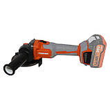 Безщіткова акумуляторна болгарка Rebiner RAG-125BL/20Li (Без АКБ і ЗП), фото 3