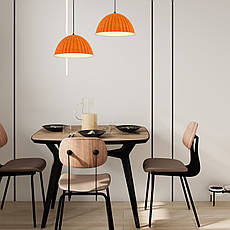 Дизайнерський підвіс-люстра 35см із фетра в помаранчевому кольорі (805-1890-1), фото 3