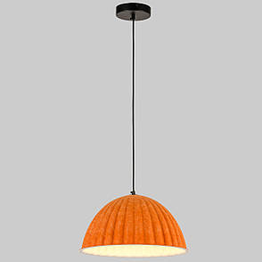 Дизайнерський підвіс-люстра 35см із фетра в помаранчевому кольорі (805-1890-1), фото 1