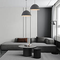 Дизайнерський підвіс-люстра 55см із фетра в графітовому кольорі (805-1890-1), фото 3