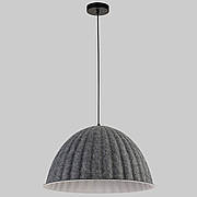 Дизайнерський підвіс-люстра 55см із фетра в графітовому кольорі (805-1890-1)