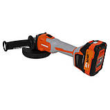 Безщіткова акумуляторна шліфувальна машинка Rebiner RAG-125BLK/20Li (1Акб 20В 4Ач), фото 4