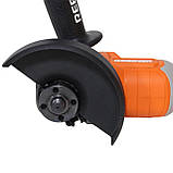 Безщіткова акумуляторна шліфувальна машинка Rebiner RAG-125BLK/20Li (1Акб 20В 4Ач), фото 8