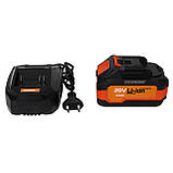 Безщіткова акумуляторна шліфувальна машинка Rebiner RAG-125BLK/20Li (1Акб 20В 4Ач), фото 10