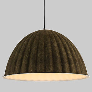 Дизайнерський підвіс-люстра 55см із фетра в кольорі хакі (805-1890-1), фото 1