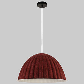 Дизайнерський підвіс-люстра 55см із фетра в бордовому кольорі (805-1890-1), фото 1