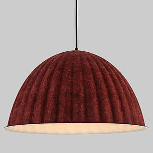 Дизайнерський підвіс-люстра 55см із фетра в бордовому кольорі (805-1890-1), фото 2