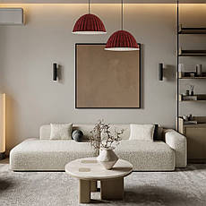 Дизайнерський підвіс-люстра 55см із фетра в бордовому кольорі (805-1890-1), фото 4