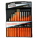 Набор зубил кернеров и пробойников 12шт Silver S10637, фото 2