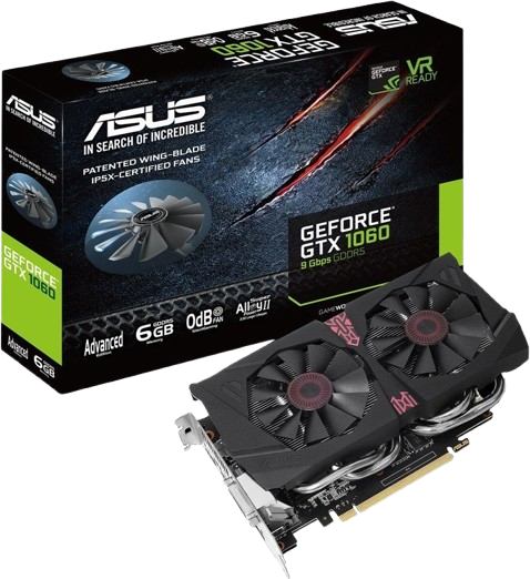 Відеокарта GeForce GTX 1060 6GB Asus Advanced Edition (GTX1060-A6G-9GBPS) Б/В