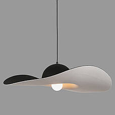 Дизайнерський підвіс-люстра "Капелюх" 65см із фетра в чорному кольорі (805-1892-1), фото 3