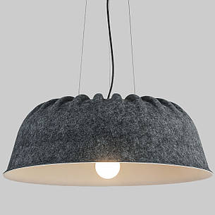 Дизайнерський підвіс-люстра 55см із фетра в графітовому кольорі (805-1988-1), фото 2