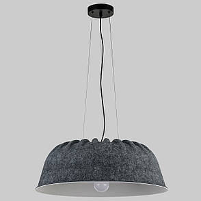 Дизайнерський підвіс-люстра 55см із фетра в графітовому кольорі (805-1988-1), фото 1