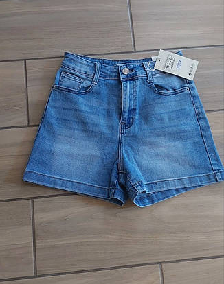 Шорти джинсові стильні жіночі в розмірах S-XL, фото 2