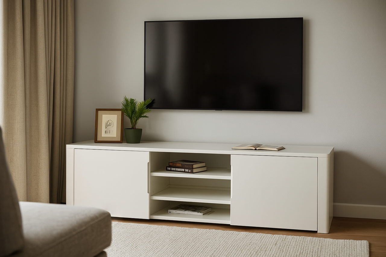 Тумба під телевізор "Орео" з місткими полицями, фото 1