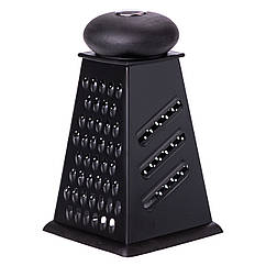 Терка ручна чотиристороння 12×12×22 (см) Металева терка для овочів та фруктів, кухонна Lugi