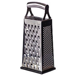 Універсальна терка для овочів і фруктів 11×8.5×26 (см) Чотирьохстороння кухонна терка з нержавіючої сталі Lugi