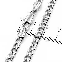 Ланцюжок Xuping панцирне плетіння 0,5/50 см родієве покриття (224824)