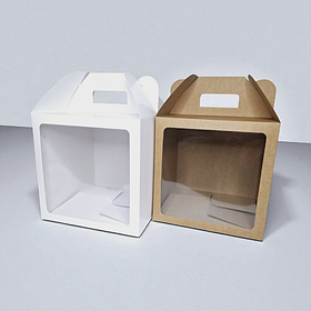 Коробки для паски, панетона, пряникового будиночка, подарунка (240х240х240мм.)