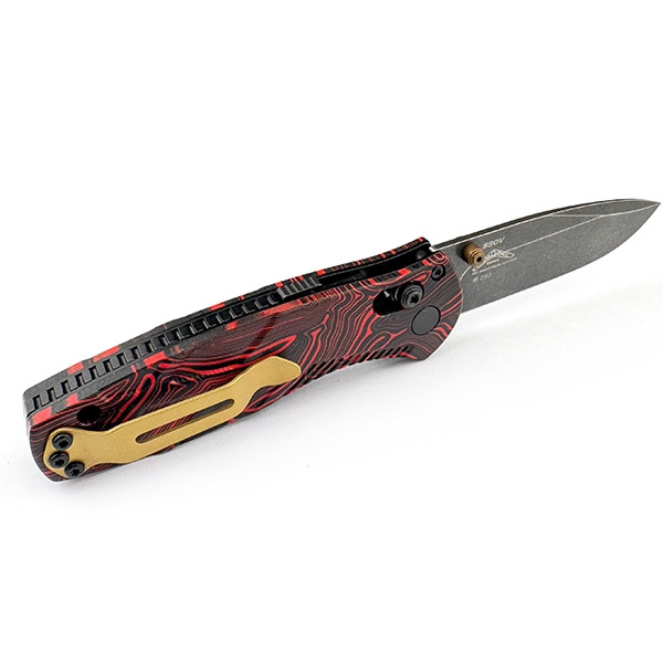 Ніж Benchmade Mini Barrage Gold Class Red Haze, фото 1