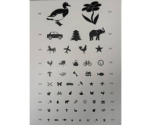 ТО Таблиця Орловий для перевірки зору в дітей., фото 1