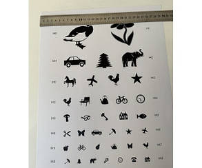 ТО Таблиця Орловий для перевірки зору в дітей., фото 2