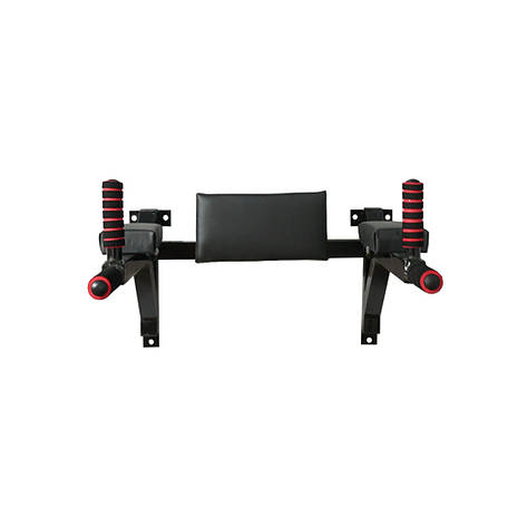 Бруси настінні + прес KZ-549 Спортивні стінки та турніки для дому Чорний, фото 2