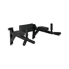 Бруси настінні + прес 2в1 KZ-550 Спортивні стінки та турніки для дому Чорний, фото 4