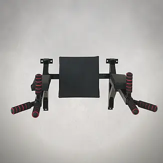 Турнік бруси прес стаціонарний 3 в 1 KZ-557 Спортивні стінки та турніки для дому Чорний, фото 2