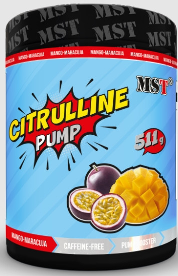 Цитрулін малат MST Citrulline Pump 511 грам манго маракуйя, фото 1
