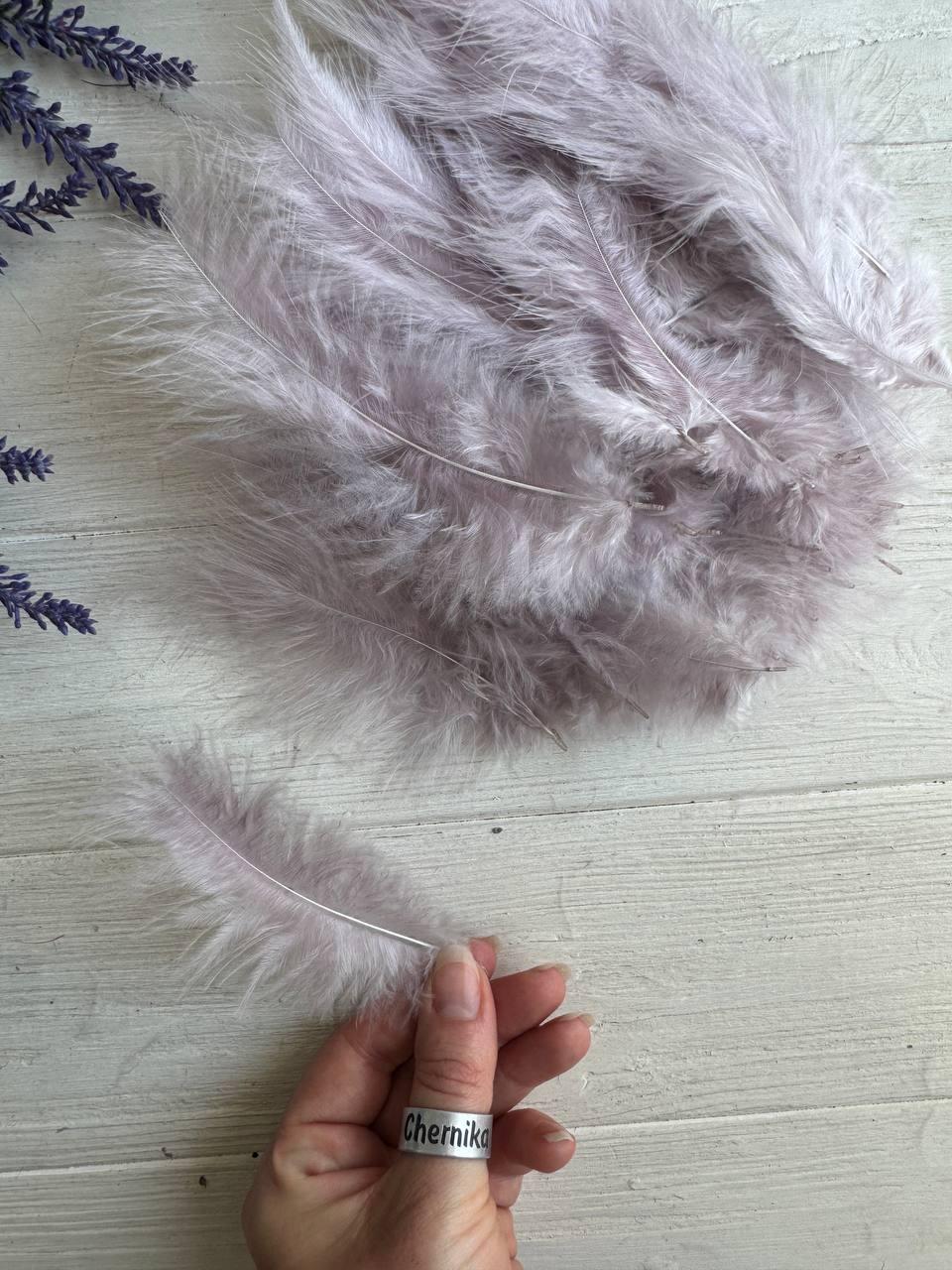 Пір'я  " Повітряні 30201 " темна пудра  100 шт