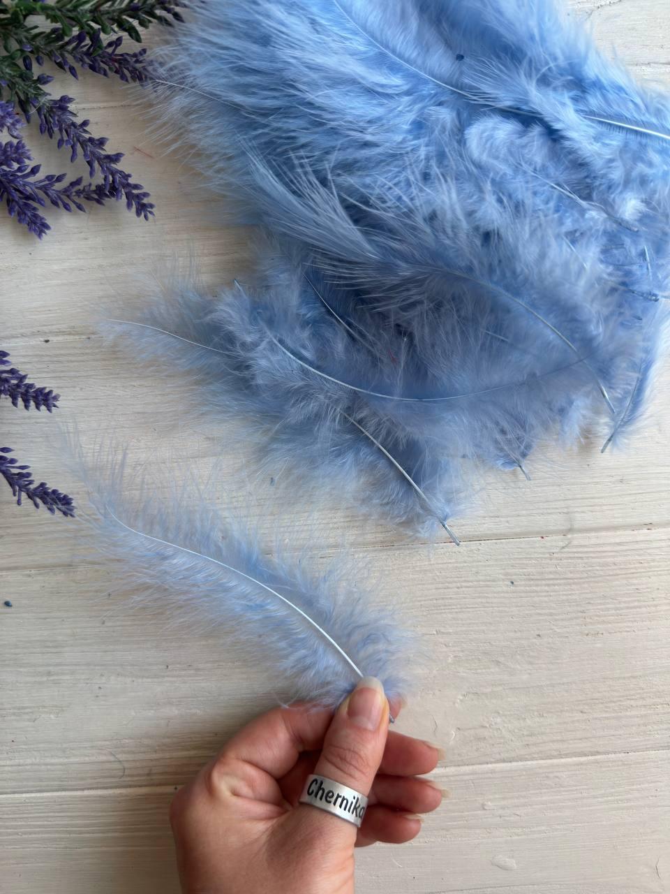 Пір'я " Повітряні 30201 " небесні 100 шт