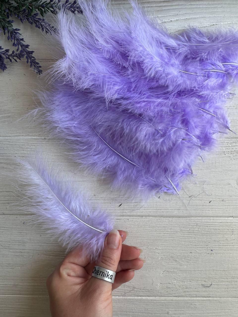 Пір'я  " Повітряні 30201 " фіолетові 100 шт
